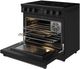 Thor Kitchen® 36" Black Contemporary Pro Style Electric Range-5