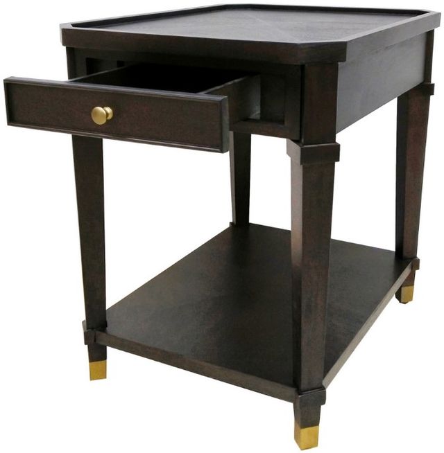 Crestview Collection Carrington Stained Dark Brown End Table-2