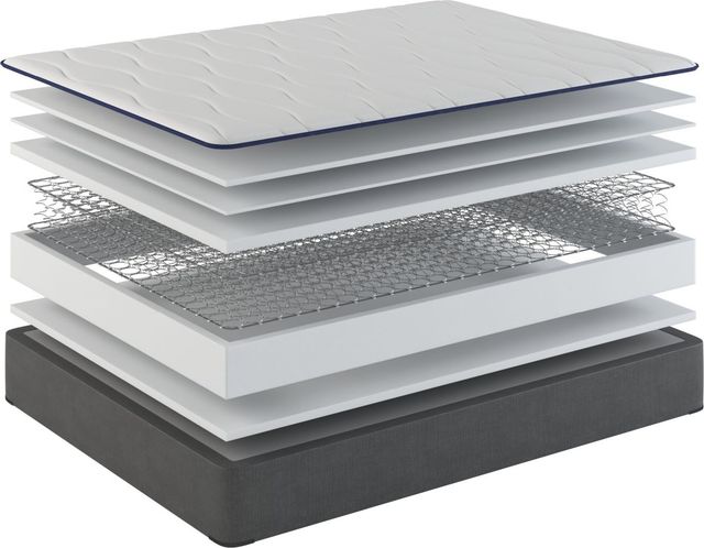 Sherwood® Bedding Essentials® Charming 10.5" Innerspring Medium Tight Top King Mattress-2
