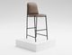 International Furniture Direct Seating Blacksmithing Matte Black/Brown 45" Barstool-1