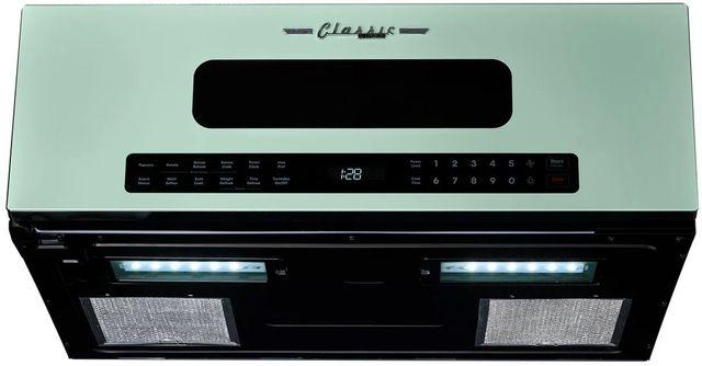 Unique® Appliances Classic Retro 1.2 Cu. Ft. Summer Mint Green Over The Range Microwave-1