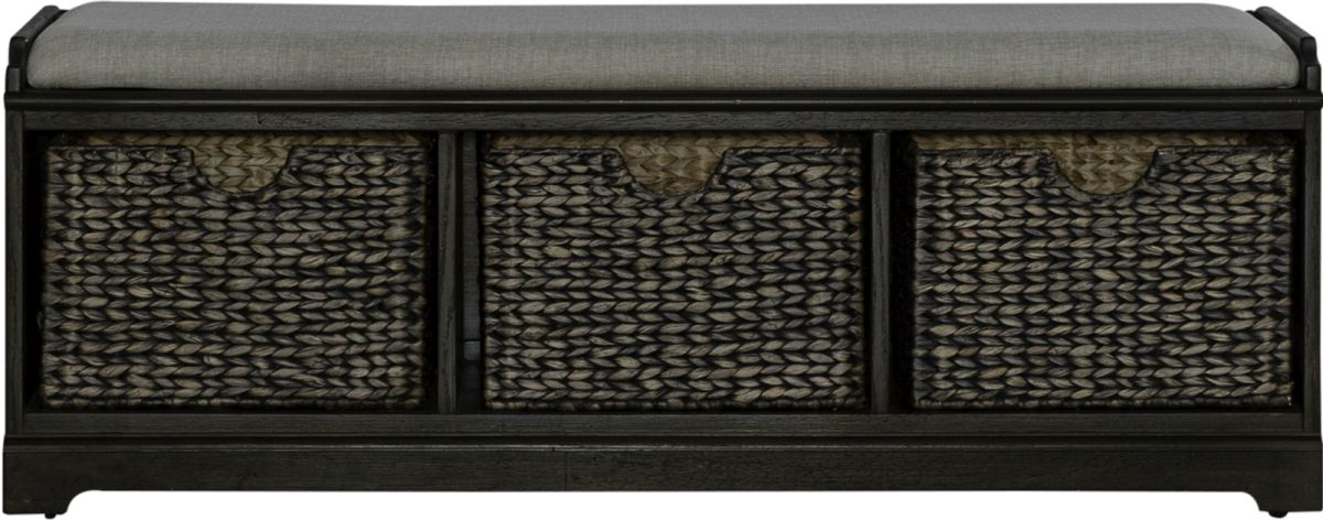 Liberty Furniture Mill Creek Wall Storage Bench - Thumbnail 4