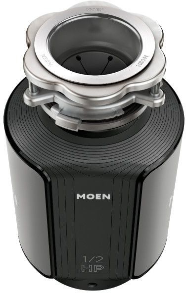 Moen® GX Series 0.5 HP Continuous Feed Black Garbage Disposal-2