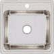 Elkay Lustertone® Classic Lustrous Satin 22" x 22" x 10-1/8" 1-Hole Single Bowl Drop-In Sink-1