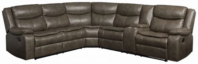ACME Furniture Tavin 6-Piece Taupe Reclining Sectional 