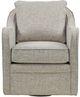 Olliix by Madison Park Grey Multi Brianne Slub Weave Wide Seat Swivel Arm Chair-0