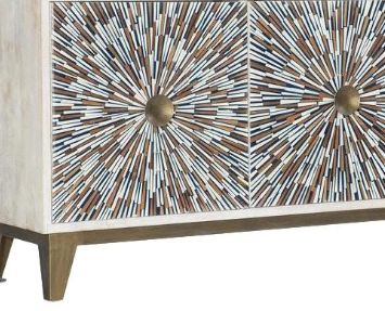Jaipur Furniture Bone Inlay Fitzroy White Wash Sideboard-1