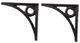 A & B Home Colona Black Circle Shelf Bracket-0