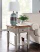 John Thomas Furniture® Home Accents Vista Hickory End Table with Stone Base-2