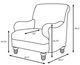 Coaster® Gwen 3-Piece Blue/Light Gray Living Room Set-4