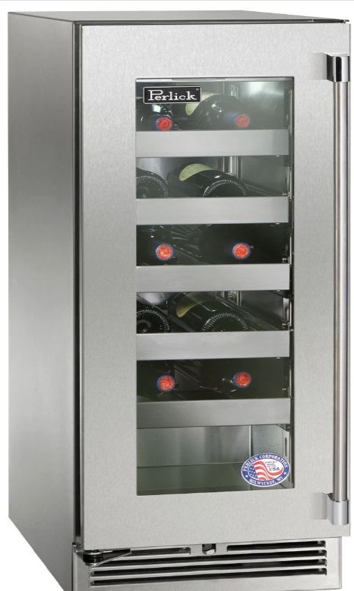 Perlick® Marine & Coastal Series 15" 2.8 Cu. Ft. Panel Ready Solid Door Built-In Wine Reserve-0