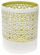 A & B Home Green/White Candle Holder-0