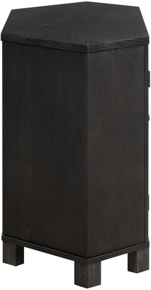 Martin Svensson Smoked Oak Panel Door Corner TV Stand-3
