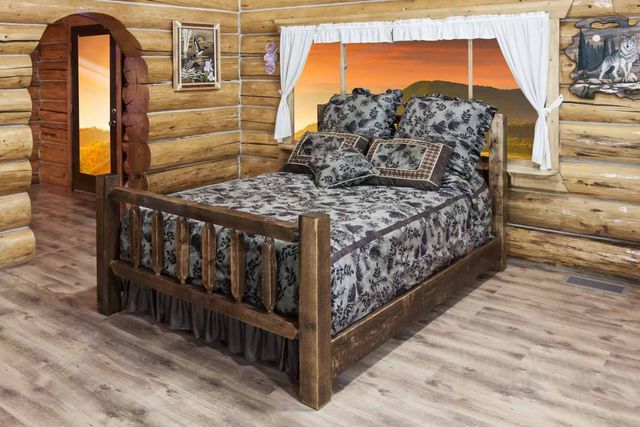 Montana Woodworks® Homestead Stain & Clear Lacquer Queen Bed-3
