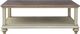 Cottage Creek Furniture Brockton Brown Coffee Table with Off White Base-1