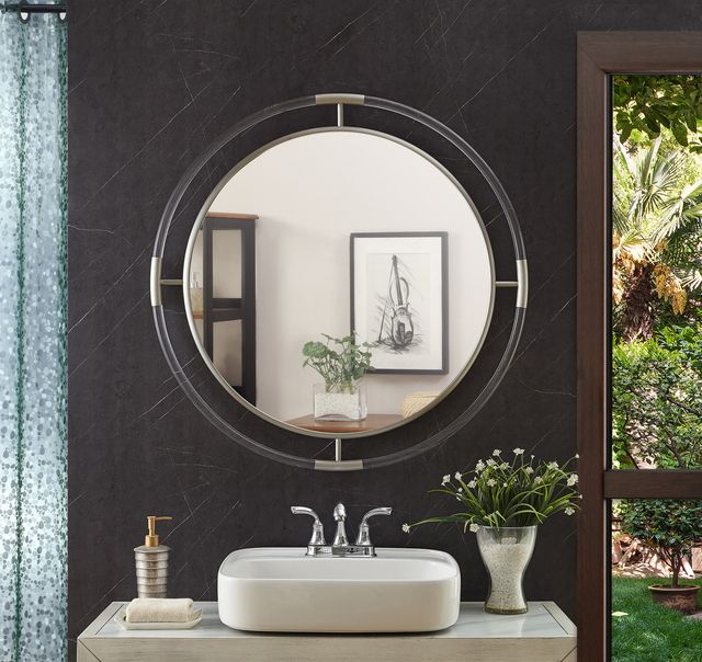 Meridian Furniture Ghost Chrome Mirror-3