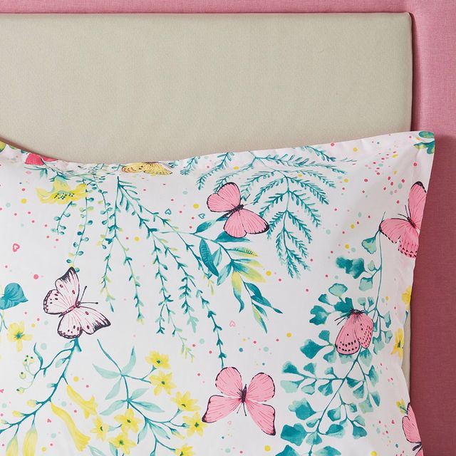 Olliix by Mi Zone Kids Cynthia Pink Full Printed Butterfly Comforter Set-4