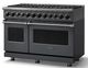 Viking® 7 Series 48" Cast Black Pro Style Dual Fuel Range-2