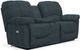 La-Z-Boy® Hayes Navy Power Reclining Loveseat with Power Headrest and Console-1
