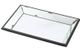 A & B Home Black Glass Rectangular Tray-1