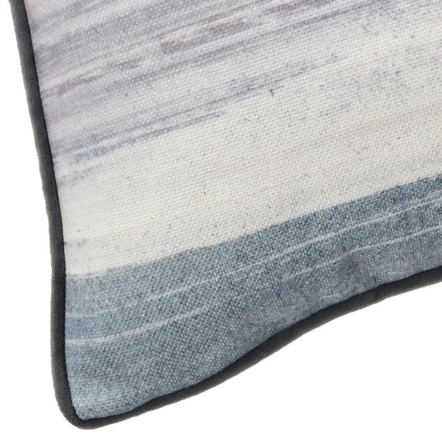 Stylecraft Norman Wyatt Home Gray/White Designer Throw Pillow-4