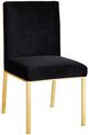 Meridian Furniture Opal Black/Gold Velvet Dining Chair-0