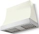La Cornue CornuFé Marquee 36" Pure White Range Hood with Polished Chrome Trim-0
