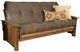 Kodiak Furniture Washington Suede Gray/Rustic Walnut Full Futon with Mattress-0