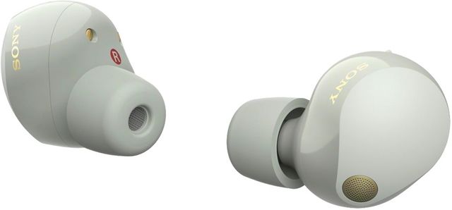 Sony® Silver Noise Canceling Wireless Earbuds-1