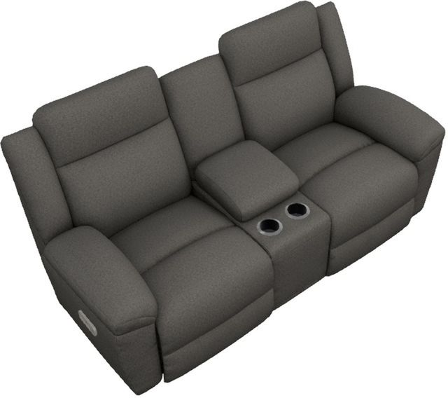 La-Z-Boy® Joel Charcoal Power Reclining Loveseat with Console and Headrest-2