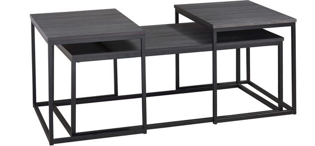 Signature Design by Ashley® Yarlow 3 Piece Black Occasional Table Set-0