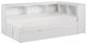 Homelegance® Galen White Youth Twin Corner Platform Bookcase Bed with Twin Trundle-0