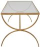 Uttermost® Crescent Glass Top Coffee Table with Antiqued Gold Base-4