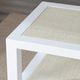 Crestview Collection Sandy Shores Cream Side Table with White Frame-4