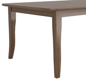Country View Woodworking Customizable Avondale Sap Cherry Top 54" Dining Table with 2-Leaves and Brown Maple Base-1