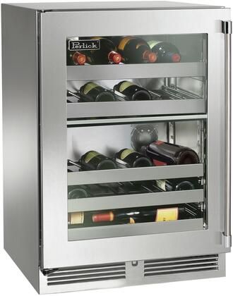 Perlick® Signature Series 5.2 Cu. Ft. Stainless Steel Frame Dual Zone Outdoor Wine Cooler -0