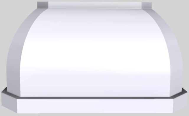 Vent-A-Hood® Designer Series 54" White Wall Mounted Range Hood-0
