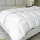 Cariloha White Full/Queen High-Loft Bamboo Duvet Comforter-2