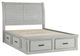 Homelegance® Willowbrook Light Gray Queen Platform Storage Bed-4