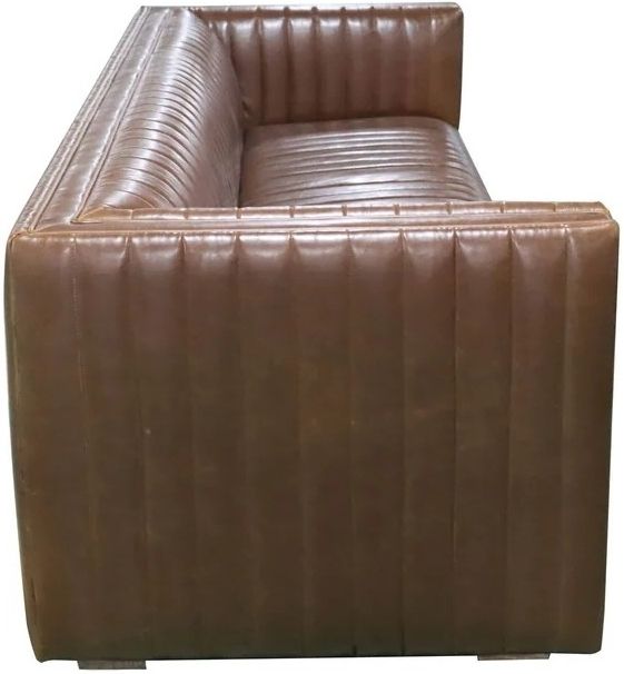 LH Home Seating Notting Hi Camel Brown Channel Sofa-3
