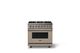 Viking® 5 Series 36" Nantucket Pro Style Dual Fuel (NG) Range with Polished Chrome Trim-0