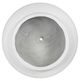 A & B Home White 10" Ridged Cement Round Planter-2