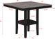 Crown Mark Lester 5-Piece Black/Light Gray Counter Dining Set-2