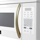 FORNO® Scalo Series Espresso 1.6 Cu. Ft. Fingerprint Resistant White Over The Range Microwave -5