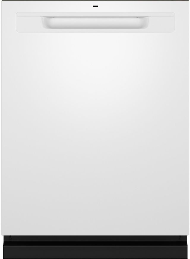 GE® ENERGY STAR® 24" White Top Control Built-In Dishwasher with Sanitize Cycle-0