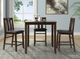 Bernards Bristol 5-Piece Medium Brown Counter Set-0