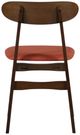 New Classic® Home Furnishings Morocco Orange/Walnut Dining Side Chair-4