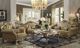 ACME Furniture Dresden Bone Coffee Table with Gold Patina Accents-2