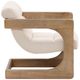 Dovetail Furniture Bridges Everest Cream/Natural Occasional Chair-2