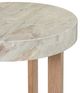 Liberty Furniture Danby Alabaster Chairside Table with Nutmeg Base-5